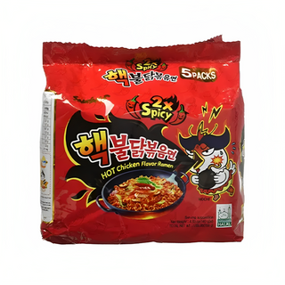 RAMEN 2x Spicy Hot Chicken Flavor (Bundle of Five)